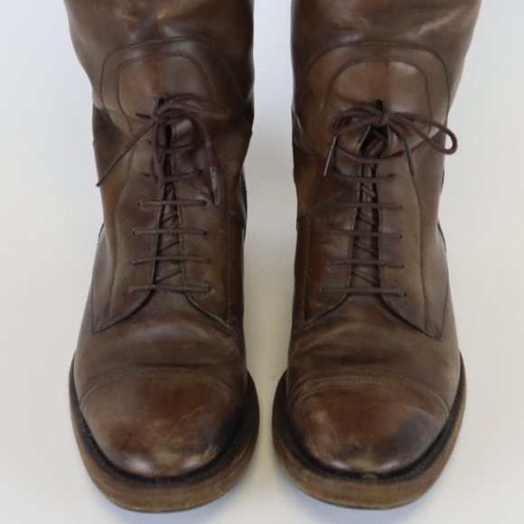 Gucci 'Boulanger' Equestrian Lace-Up Knee Boots - Picture 6 of 7